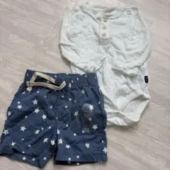 Baby GAP ロンパース・星柄ショートパンツセット 6-12ヶ月