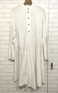 ZARA ヘンリーネックシャツフレアワンピース