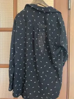 UNIQLO 長袖シャツ XL 黒 三角形柄