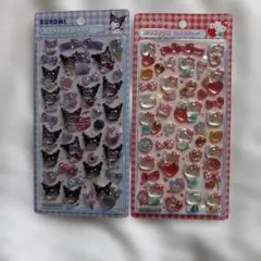 【正規品】ボンボンドロップシール　クロミ　キティちゃん　サンリオ　2枚セット