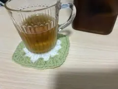 ハンドメイド お花モチーフ コースター