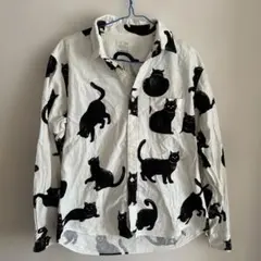 CIAO 猫プリント 長袖シャツ Lサイズ