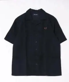 FRED PERRYフレッドペリー 半袖シャツ ネイビー Lのサムネイル