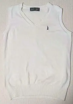 【美品】EAST BOY 綿ベスト (ホワイト／9号)