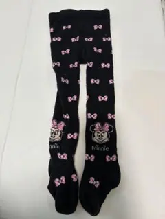 ミニーマウス キッズタイツ 黒