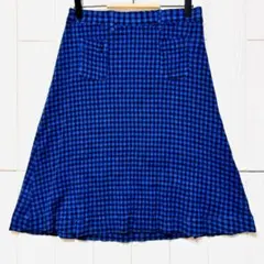 【希少】ツモリチサト イッセイミヤケ期 シワ加工 ギンガムチェック スカート Mのサムネイル