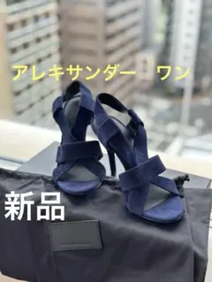 アレキサンダーワン！新品Alexander Wangヌバックヒール　サンダル箱付のサムネイル