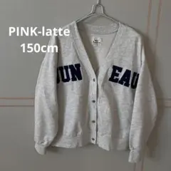 PINK-latte ピンクラテ グレー ロゴ アウター ブルゾン ジャケット