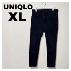 【美品】UNIQLO XL ブラックスキニーデニム