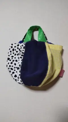 カラフルパッチワークトートバッグ