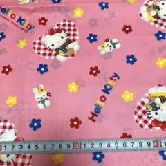 Hello Kitty ハイビスカス柄 はぎれ サッカー生地 - メルカリ