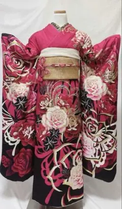 振袖 ピンクラメ ギャル系