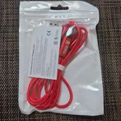 3in1 USB 充電ケーブル 赤