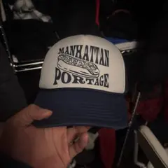 マンハッタンポーテージ　メッシュキャップ青