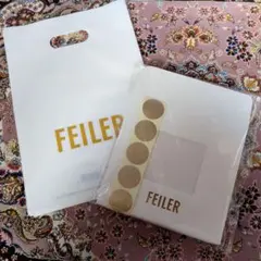 フェイラー ラッピングセット　ギフト袋　シール　各5枚