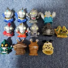 9月23日まで　ウルトラマン　怪獣　ソフビ　指人形　13体セット