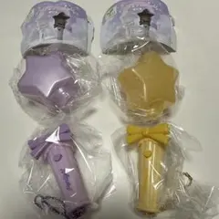 アイドルペンライト プリンセススター イエロー パープル 2個セット