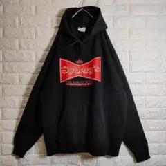 チャンピオン パーカー プルオーバー Syberg's デカロゴ ブラック XL