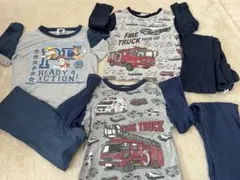 パウ・パトロール パトカー 消防車 パジャマセット 110cm