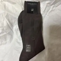 新品　ALFRED DUNHILL メンズソックス ブラウン 未使用のサムネイル