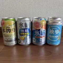 岡山 クラフトビール 独歩 KIRIN 本絞り 氷結 ビール お酒 4本セットのサムネイル