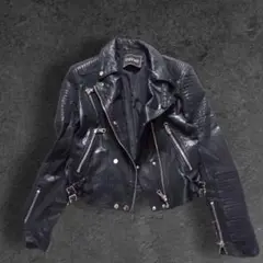 gimmick Leather riders blouson グランジ Y2K