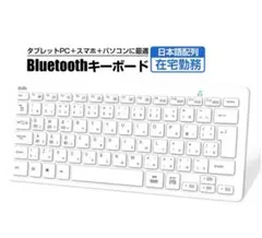 【美品】Bluetoothキーボード 日本語配列 ホワイト 電池式