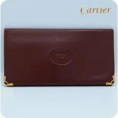 Cartier カルティエ マストドゥカルティエ 長財布 ボルドー 箱ギャラ