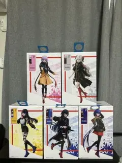 神椿市建設中　ラウンドワン限定　フィギュア　5人　セット　限定クリアファイル付き