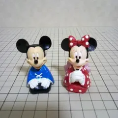 ディズニー　ミッキー　ミニー　フィギュア　お正月