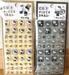 【正規品】ハローキティ　タイルシール　2枚　ヒョウ柄　レオパード　立体シール