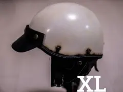 ポリスヘルメット ハーフキャップ エイジング ハーレー チョッパー