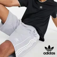 アディダスオリジナルス スウェットパンツ ハーフパンツ グレー イージーパンツのサムネイル