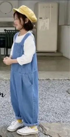 【輸入子供服】オールインワン・ゆったりサロペット・男の子・女の子《サイズ90》