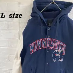 MLB ミネソタツインズ　フーディコットンスタジャン