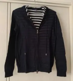 BURBERRY ジップアップパーカー ネイビー