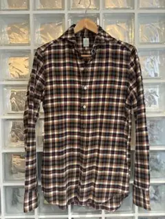 フィナモレ　ネルシャツ　コットン　15 3/4-40