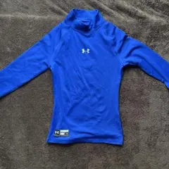 Under Armour コールドギア アンダーシャツ YLG 青　サッカー