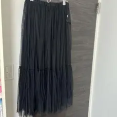ブラックチュールロングスカート　LEPSIM 最終値下げ
