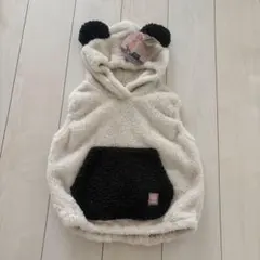 新品タグ付き　ANIMAL MOCO キッズベスト パンダ 1歳半〜4歳