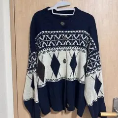 アーガイル柄セーター