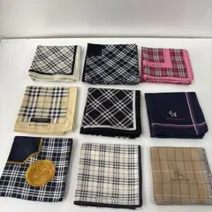 BURBERRY バーバリー ハンカチ 9枚まとめ売り ノバチェック