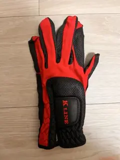 新品未使用品　片方　ゴルフグローブ 赤黒
