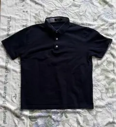 【美品】ブラックレーベルクレストブリッジ 半袖ポロシャツ 黒 ブラックレーベルクレストブリッジ BLACK LABEL CRESTBRIDGE 【一部