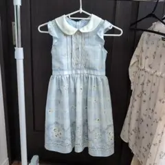 axes femme ノースリーブ ワンピース ライトブルー 花柄のサムネイル