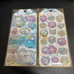 新品・正規品 あわわちゃん ウォーターインシール プチキャラ クローバー 2点