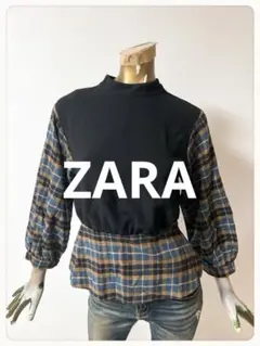 ☘️T23541☘️ZARA トップス レイヤード ドッキング XS