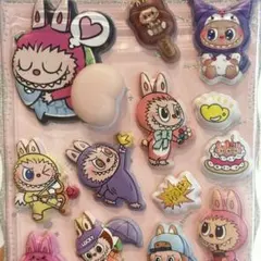 【19】新品 ラブブ　3D 立体　ぷくぷく　シール　おしりシール