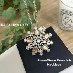 デイジーリン/フォクシー　パワーストーンブローチ＆ネックレス　2WAY　ビジューのサムネイル
