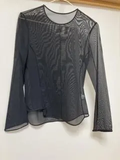 UNIQLO ユニクロ Mame ブラック 長袖 シアー トップス　S